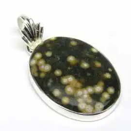 Stříbrný přívěšek s jaspisem