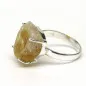 Stříbrný prsten s citrínem