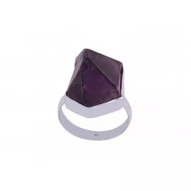 Stříbrný prsten s ametystem
