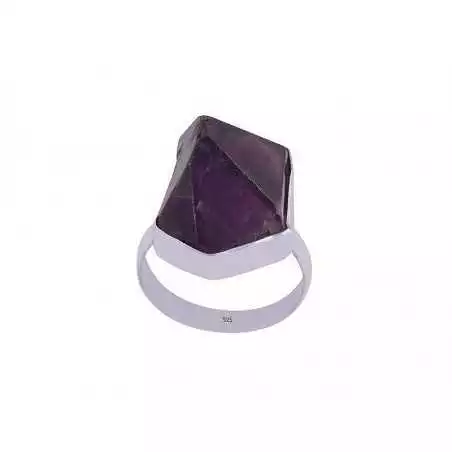 Stříbrný prsten s ametystem