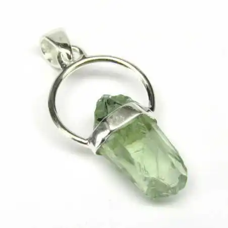 Stříbrný přívěšek se zeleným ametystem