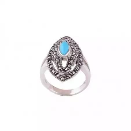 Stříbrný prsten s tyrkysem