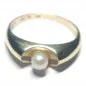 14 kt zlatý prsten s perlou
