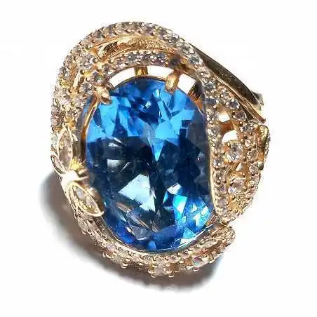 14 kt zlatý prsten se spinelem