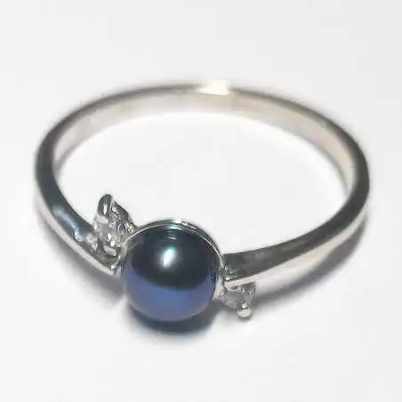 14 kt zlatý prsten s perlou