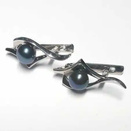 14 kt zlaté náušnice s perlou