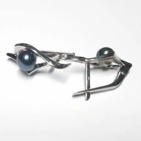 14 kt zlaté náušnice s perlou