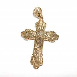 14 kt zlatý přívěsek kříž