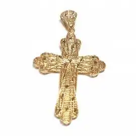14 kt zlatý přívěsek kříž