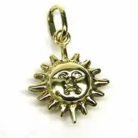 14 kt zlatý přívěsek slunce