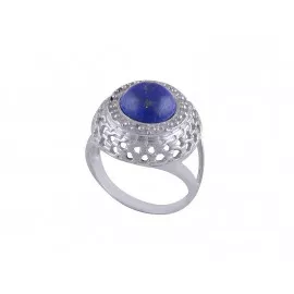Stříbrný prsten s lapis lazuli