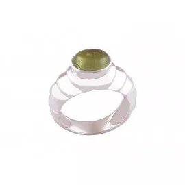 Stříbrný prsten s turmalínem