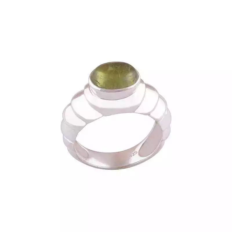 Stříbrný prsten s turmalínem