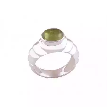 Stříbrný prsten s turmalínem