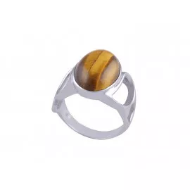 Stříbrný prsten s tygřím okem