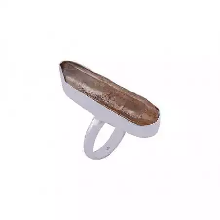 Stříbrný prsten s krystalem