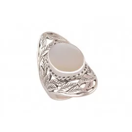 Stříbrný prsten s mořskou perletí