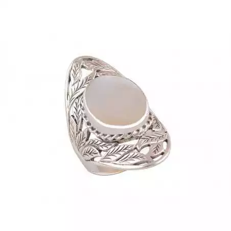 Stříbrný prsten s mořskou perletí