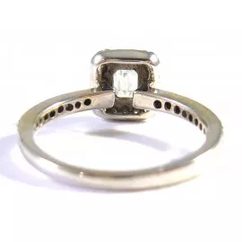 Starožitný 14 kt zlatý prsten s brilianty 0.57 kt