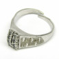 Stříbrný gravírovaný prsten