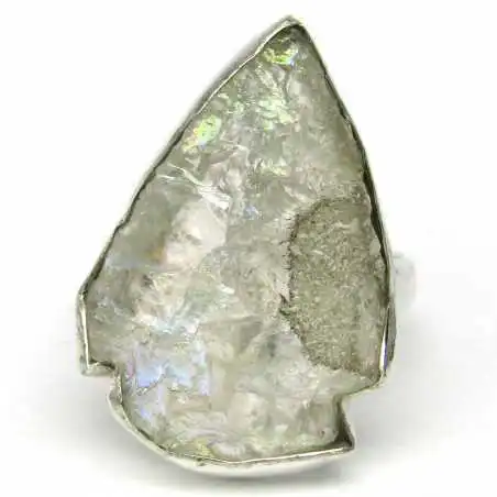 Stříbrný prsten s andělským aura křišťálem