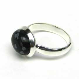Stříbrný prsten s onyxem