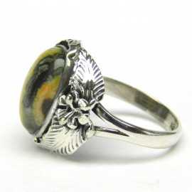 Stříbrný prsten s jaspisem