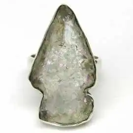 Stříbrný prsten s andělským aura křišťálem