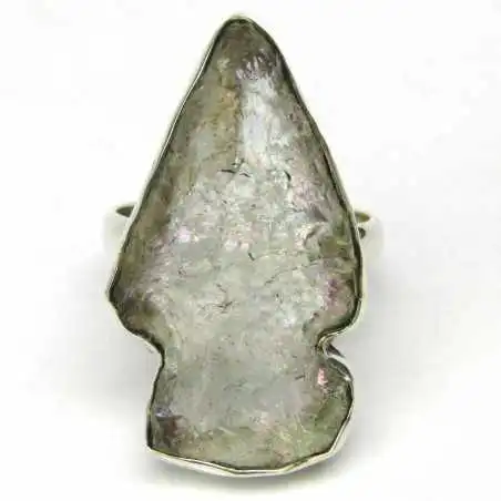 Stříbrný prsten s andělským aura křišťálem