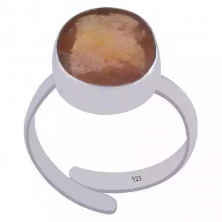 Stříbrný prsten se žlutým safírem