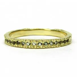 Stříbrný prsten s vltavínem