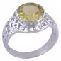 Stříbrný prsten s citrónovým topazem