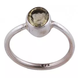 Stříbrný prsten s citrónovým topazem