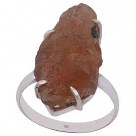 Stříbrný prsten se slunečním kamenem