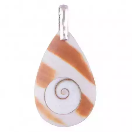 Stříbrný přívěšek z ulity mušle