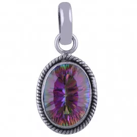 Stříbrný přívěšek s mystickým topazem
