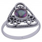 Stříbrný prsten s mystickým topazem