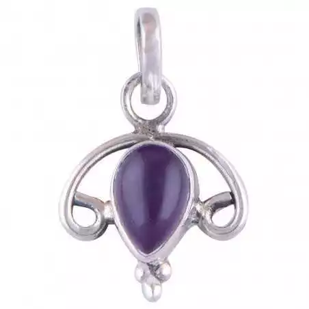 Stříbrný přívěsek s ametystem