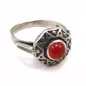 Stříbrný prsten s karneolem