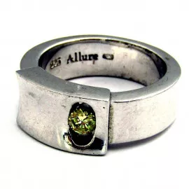 Stříbrný prsten s citrónovým topazem
