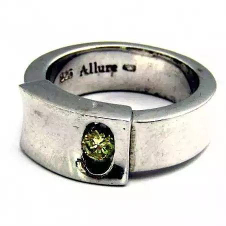 Stříbrný prsten s citrónovým topazem