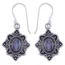 Stříbrné naušnice s měsíčními kameny