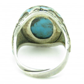 Stříbrný prsten s tyrkysem
