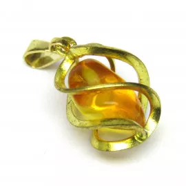 Přívěsek s citrínem v kleci