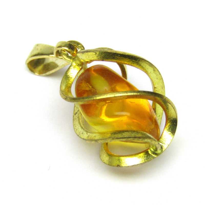 Přívěsek s citrínem v kleci