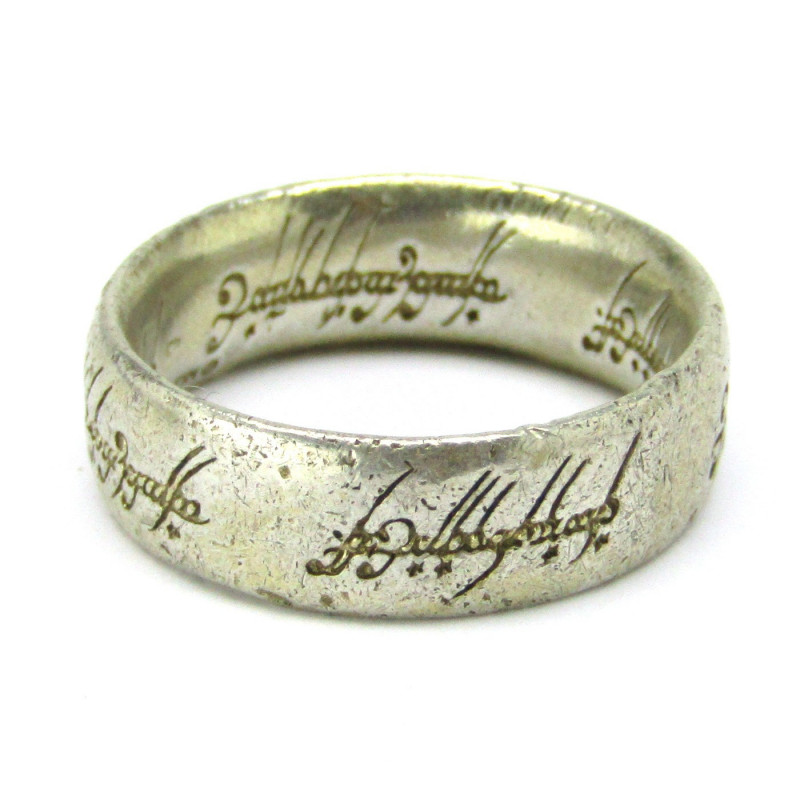 Stříbrný prsten pán prstenů