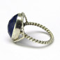 Stříbrný prsten s lapis lazuli