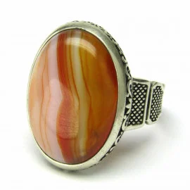 Stříbrný prsten s jaspisem