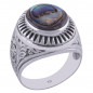 Stříbrný prsten s perletí