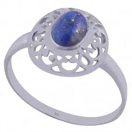 Stříbrný prsten s lapis lazuli